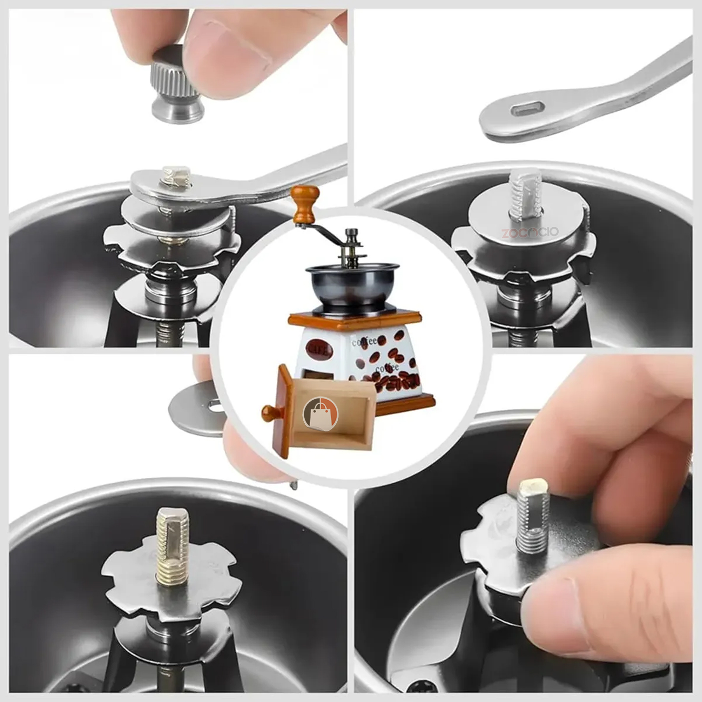 Miniatura 2 de Molino De Cafe Manual Estilo Vintage